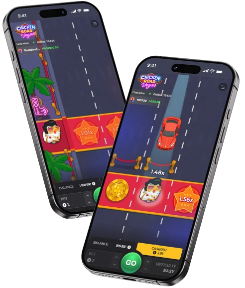 Aplikasi Seluler Chicken Road Vegas.
